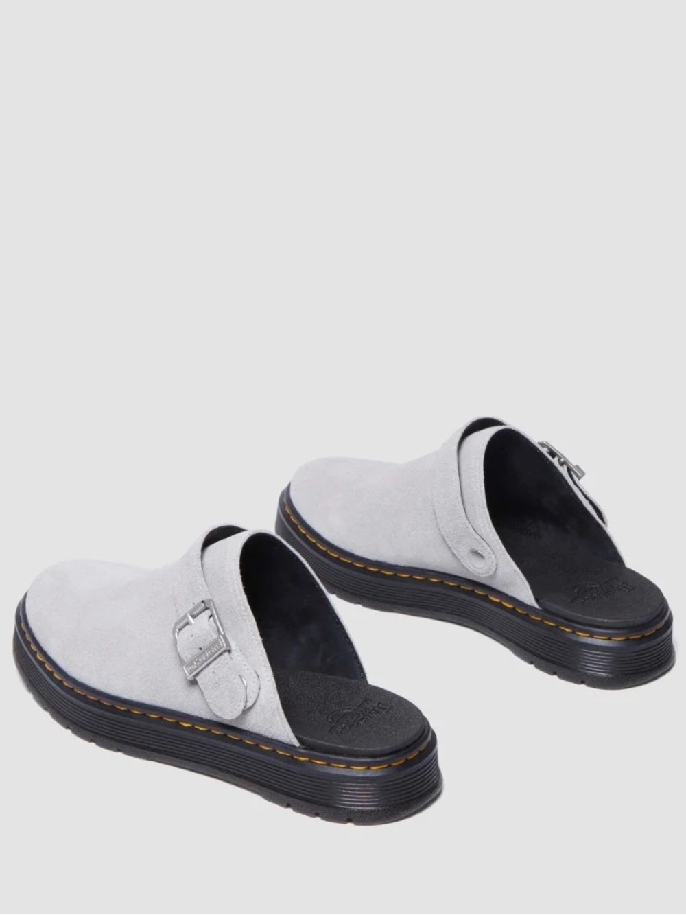 Dr Martens Brookline Suede Mule Mist Grey - Picture 10 of 10